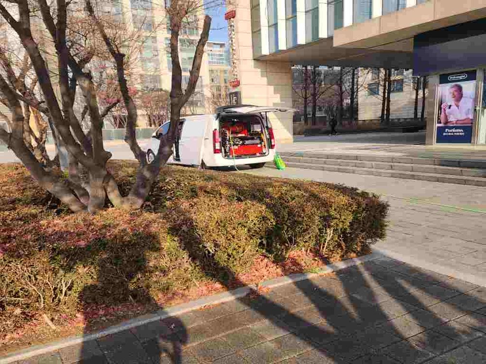 장흥면 상가 건물 고압세척 출동